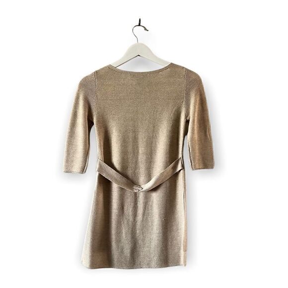 White House Black Market Back Belt Detail Tunic Side Slit Sweater XSP - Picture 3 of 7